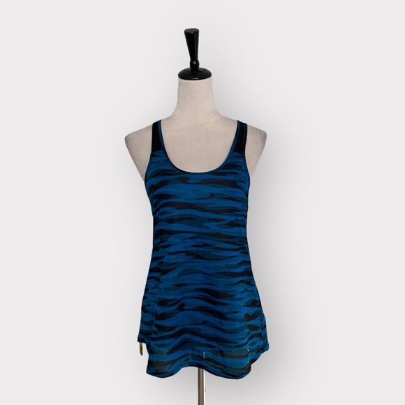 Old Navy Active Workout Racerback Top Blue - Picture 1 of 9